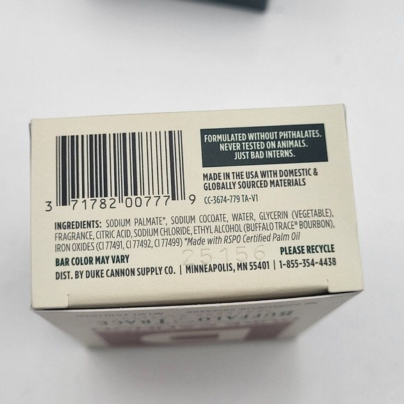 Lot of 3 Duke Cannon Buffalo Trace Bourbon Half Ration Brick of Soap 4.5oz - Picture 5 of 5